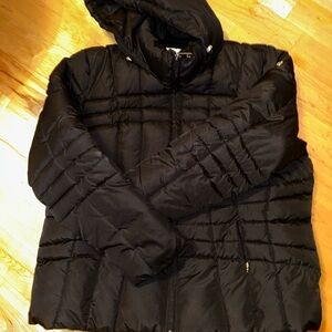 Black Quilted Puffer Jacket